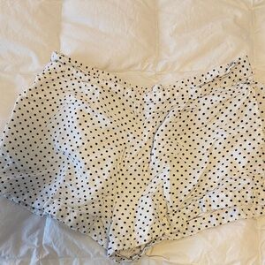 Kate Spade Black and White Polka Dot High Waist Shorts